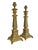 Large Footed Brass Roman Column Table Lamps, 1950s, Set of 2 For Sale - Image 12 of 13