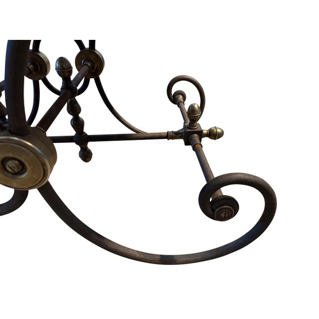 Metal Mid 20th Century French Pastry Table with Marble Top For Sale - Image 7 of 18