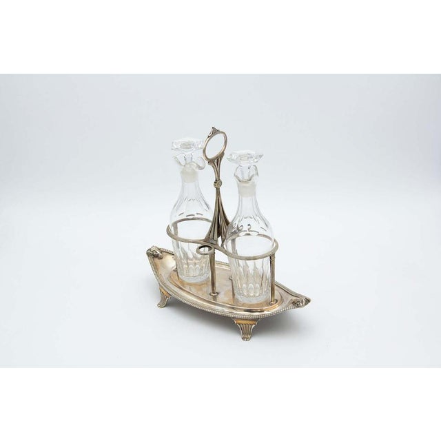 Cruet with Silver Structure, Set of 3 For Sale - Image 5 of 5