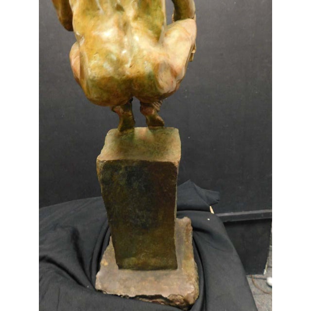 Renzo "A Solid Thought" Bronze Sculpture Hand Signed Great Decoration Artwork For Sale - Image 12 of 18