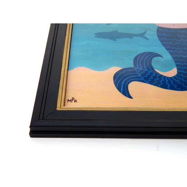 Matt Rix, Mermaid and Sperm Whale Scenes, 2000s, Ink & Paper, Set of 2, Framed For Sale - Image 12 of 15