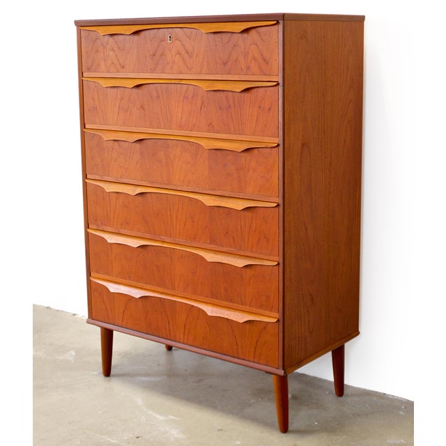 Trekanten–Hestbæk 6 Drawer Teak Dresser Designed by Claus Okholm For Sale - Image 4 of 10