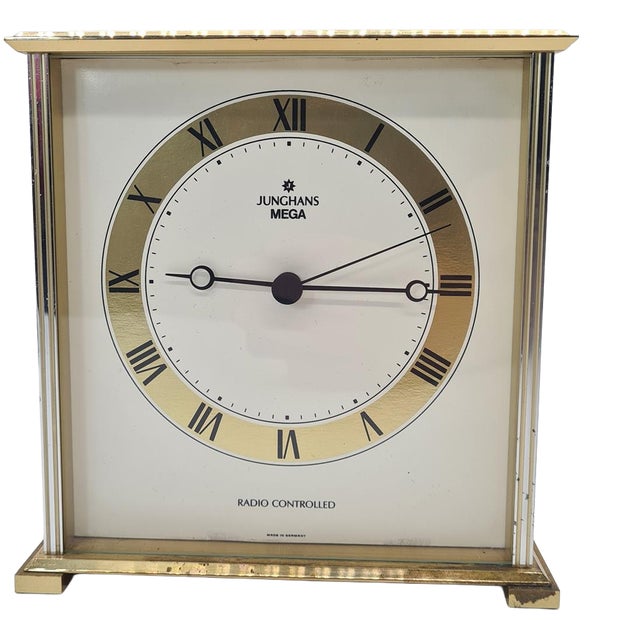 Mega 385/5021.00 DCF Table Clock from Junghans, Germany, 1990s For Sale