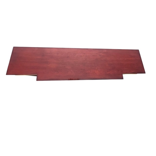 Late 20th Century Hickory White Greek Key Console For Sale - Image 14 of 18