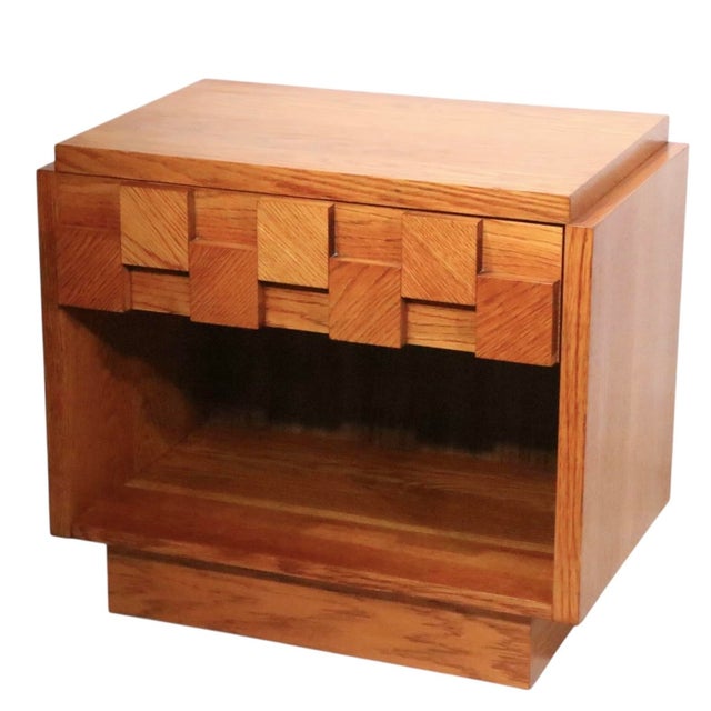 Pair Brutalist Staccato Night Table by the Lane Furniture Company C1960/70's For Sale - Image 9 of 18