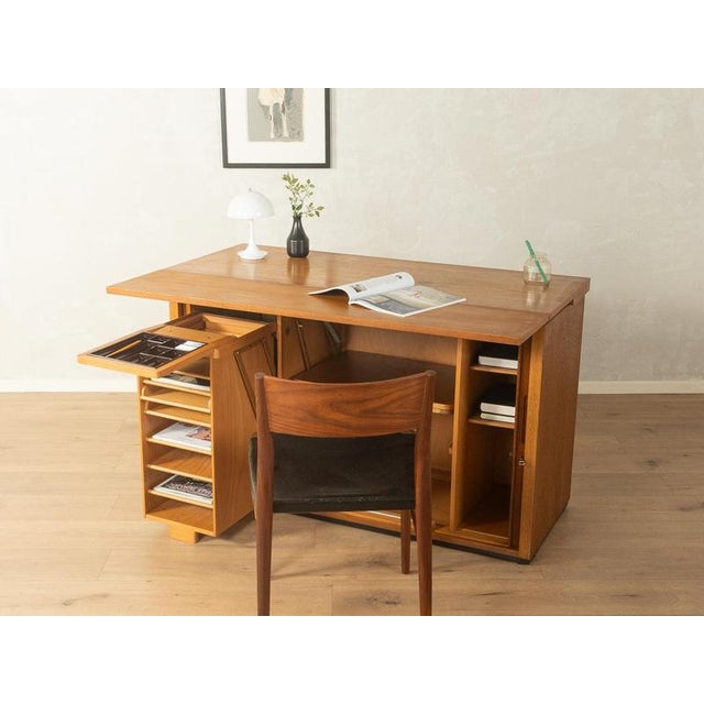 Mid-Century Modern Desk in Solid Wood, 1960s For Sale - Image 4 of 18