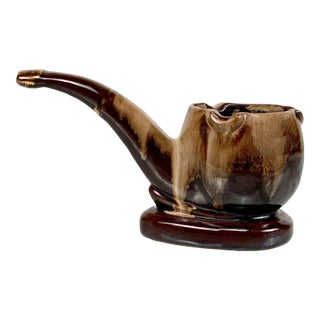 Vintage Traditional Porcelain Tobacco Estate Pipe Cigar Ashtray For Sale
