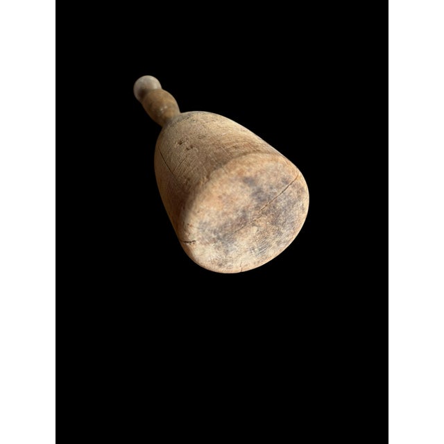 This antique wooden butter paddle and wooden pestle/ potato masher ard a unique and charming pair for any collector of...