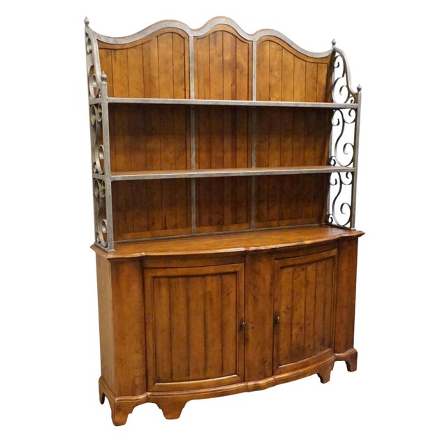 CENTURY FURNITURE Italian Rustic Tuscan Style 66" Buffet w. Open Hutch / Butler Pantry 42-412 87" High 66" Wide 19" Deep...