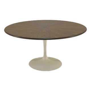 1960s 6-8 Seater Knoll Dining Table in Radial Walnut For Sale