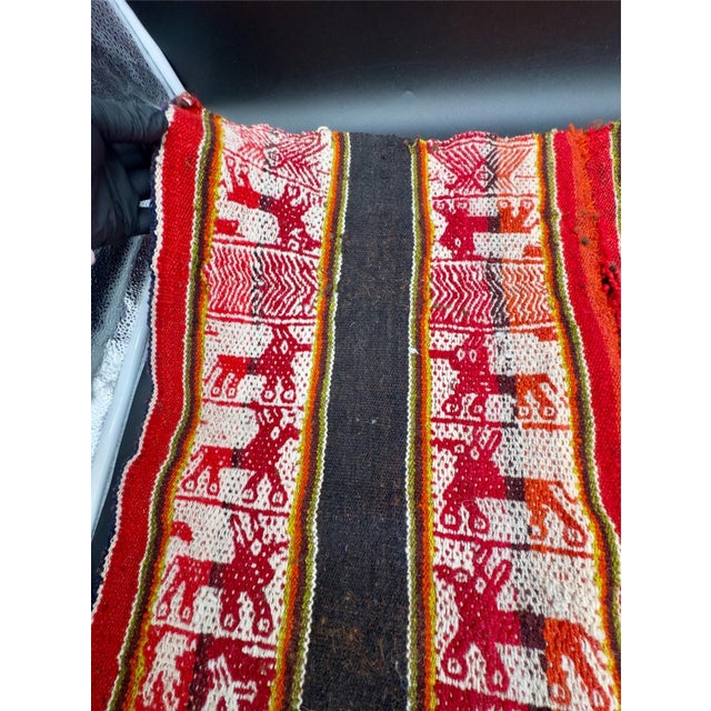 Tribal Vintage Q’ero Mestana / Peruvian Aguayo Cloth For Sale - Image 3 of 15