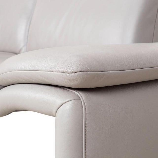 Three-Seater Sofa and Ottoman in Leather from Koinor, Set of 2 For Sale - Image 12 of 18