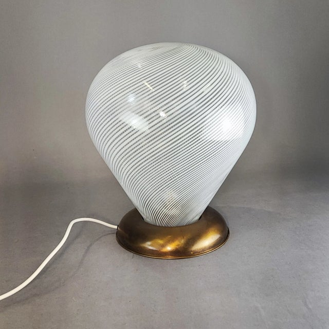 Large Table Lamp attributed to Venini, 1970s For Sale - Image 9 of 9