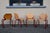 Postmodern Series 34 Rio Chairs in Red Wood from Fröscher, 1985 For Sale - Image 3 of 18