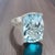 Natural Solitaire Blue Topaz Ring 6.5 14k W Gold 19.58 Cts Certified For Sale - Image 17 of 18