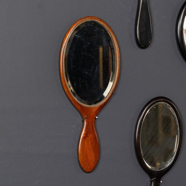 Antique Wooden Hand Mirrors, 19th Century, Set of 25 For Sale - Image 6 of 18