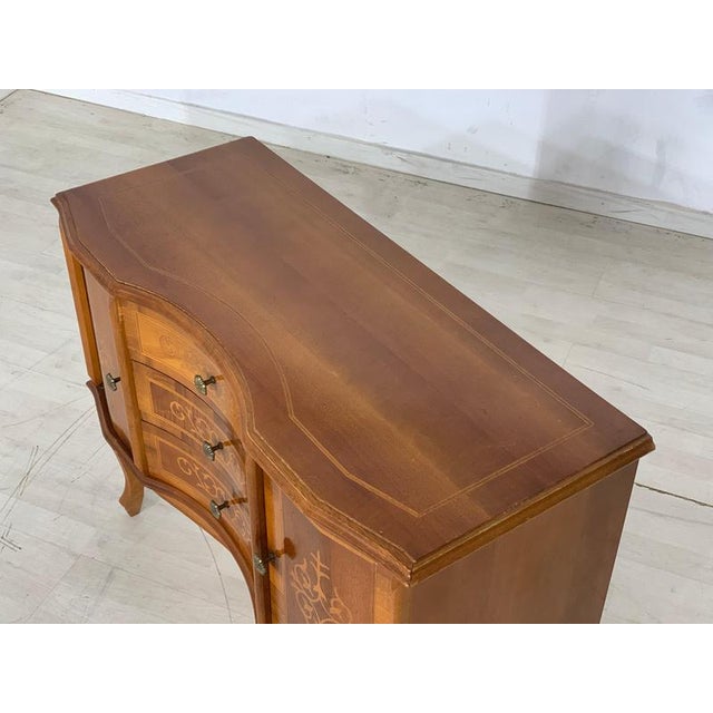 Brown German Baroque Style Chest of Drawers For Sale - Image 8 of 10