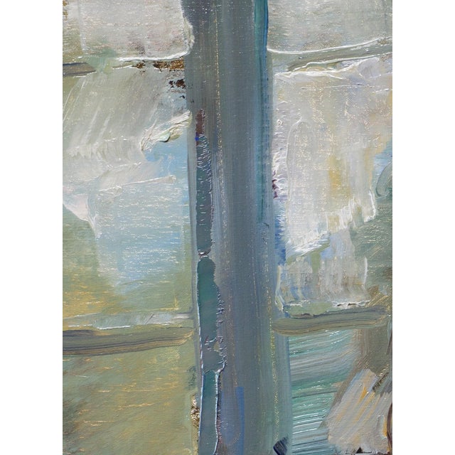 Figurative Stillness by Matt Talbert | Oil on linen of a seated nude woman in soft light For Sale - Image 3 of 5