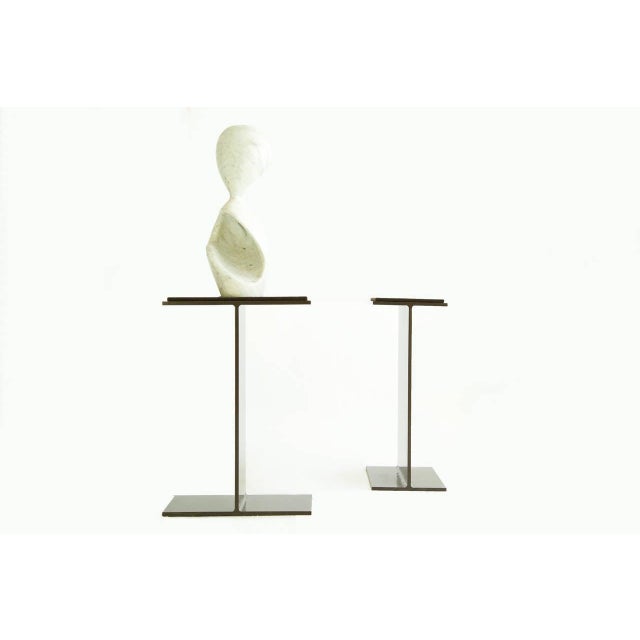 Chicago design legend Robert Kleinschmidt, of Powell-Kleinschmidt Interior Architects. Solid steel and powder-coated with...