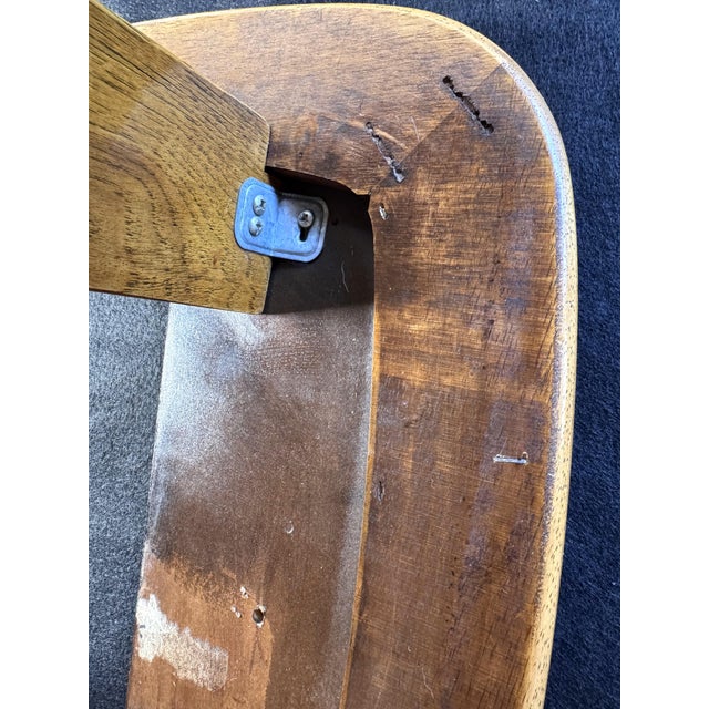 70's MCM Mersman Oak Smoked Glass End Table For Sale - Image 13 of 14