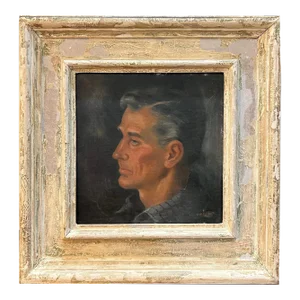 Robert Franklin Gault Signed Portrait of a Male