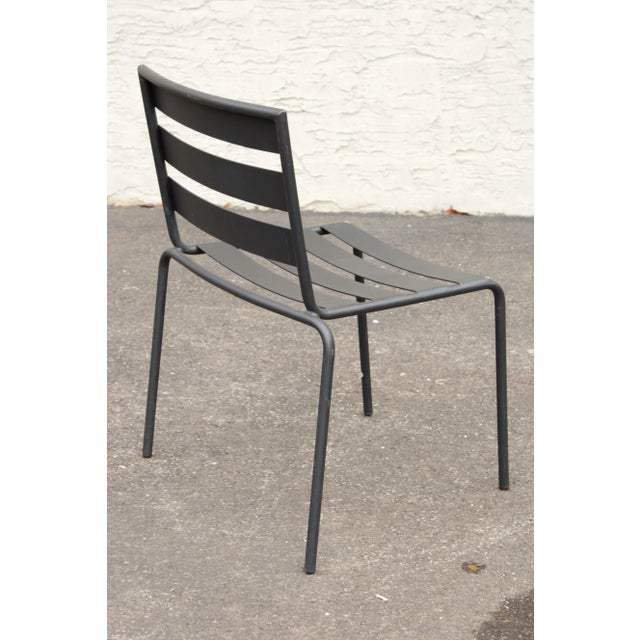 Early 21st Century Metro' Cast Iron Outdoor Dining Set - 5 Pieces For Sale - Image 9 of 13