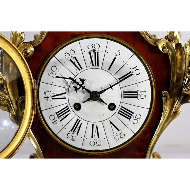 2nd Half 19th Century Bronze and Painted Wood Mantel Set from Vincenti & Cie, Set of 3 For Sale - Image 10 of 18