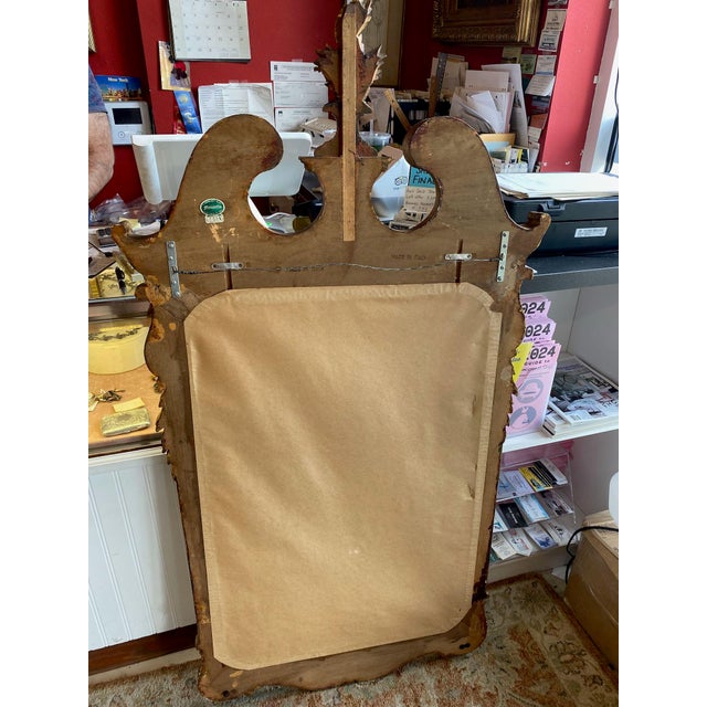 Gold Vintage Decorative Craft Florentia Chippendale Mirror For Sale - Image 8 of 11