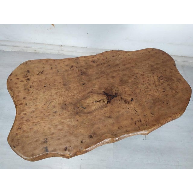 Brutalist Table in Ash, 1970s For Sale - Image 9 of 18