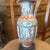 Mid Century Chinoiserie Rose Medallion Lamp. This lamp is hand painted in Hong Kong. This has a metal base that is marked...