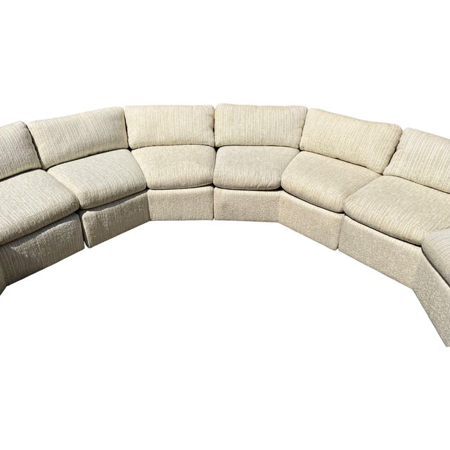 Textile 1980s Bernhardt Octagonal Sectional Sofa For Sale - Image 7 of 8