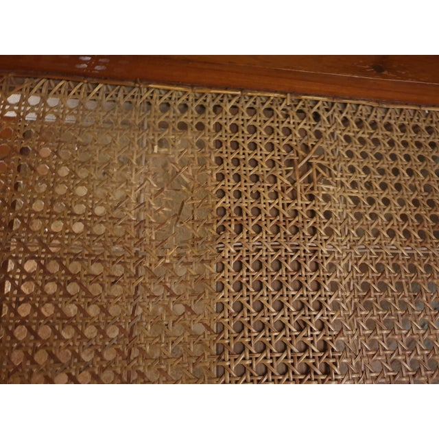 Chestnut & Vienna Straw Living Room Set, Set of 3 For Sale - Image 9 of 17