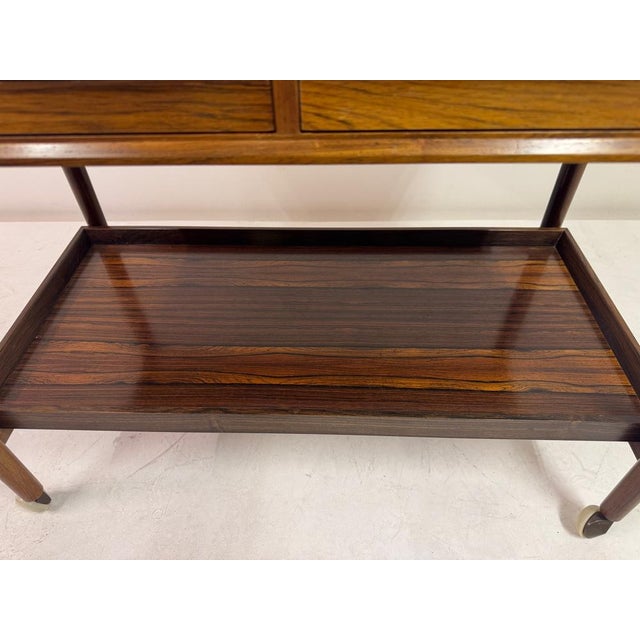 Rosewood Trolley by Torbjørn Afdal for Mellemstrands Møbelfabrik Bruksbo, 1960s For Sale - Image 14 of 17