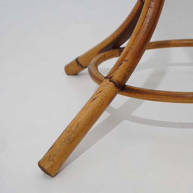 Floor Coat Stand in Rattan and Woven Wicker, 1960s. For Sale - Image 9 of 11