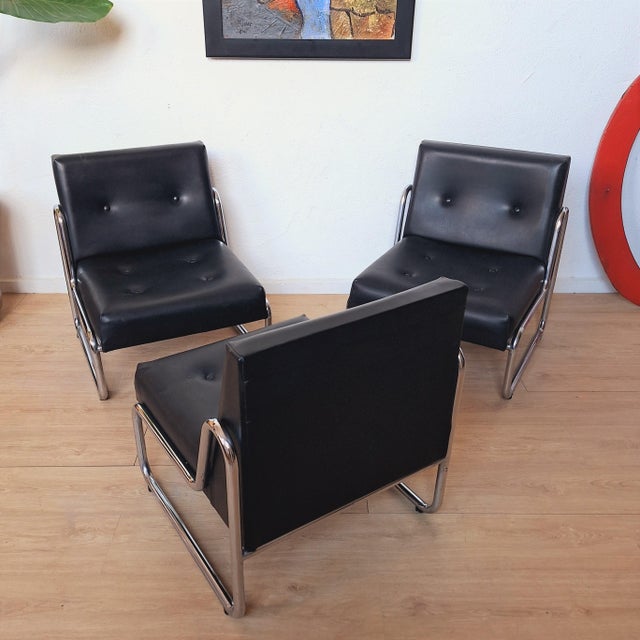Vintage Armchairs from Soto Leon, Spain, 1965, Set of 3 For Sale - Image 14 of 16
