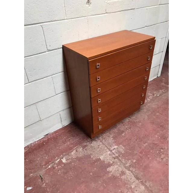 Mid-Century Teak Chest of Drawers, 1960s For Sale - Image 4 of 8