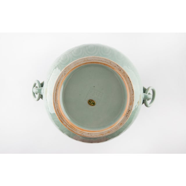 1960's Chinese Porcelain Vase in Celadon Glaze For Sale In Raleigh - Image 6 of 7