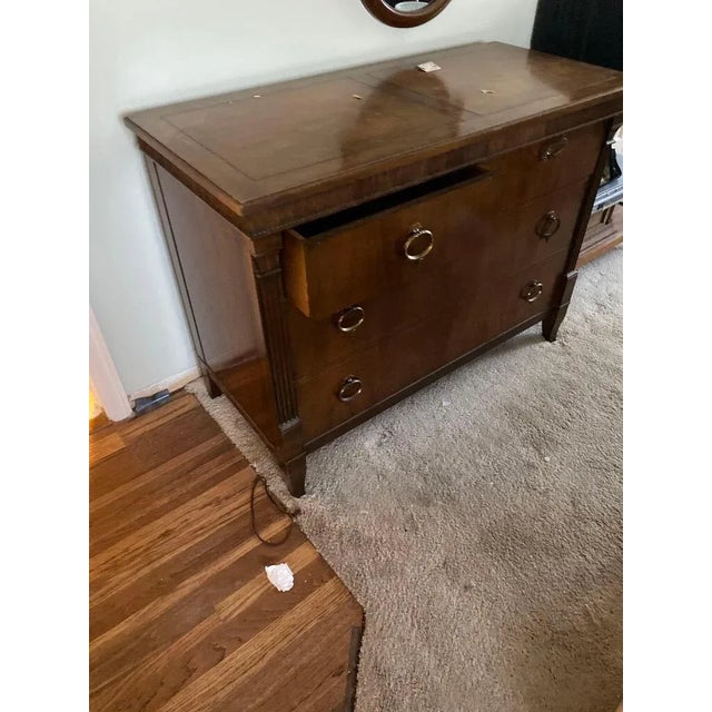 Traditional Stunning Baker Furniture Dresser With Mirror For Sale - Image 3 of 6