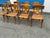 Brown Teak Klismos Patio Dining Chairs. - Set of 8 For Sale - Image 8 of 16
