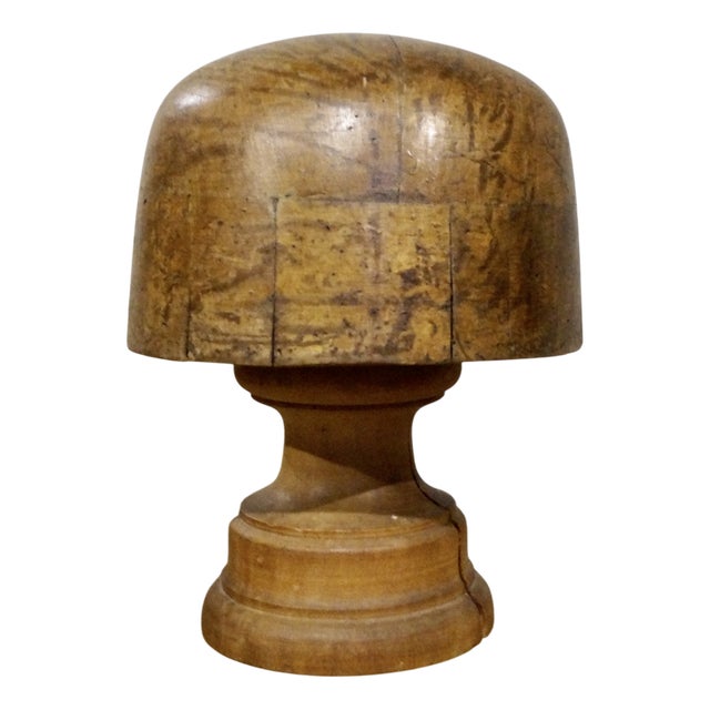 Hat Block on Stand by Riva Marchesi for Paris Milliners, 1900s For Sale
