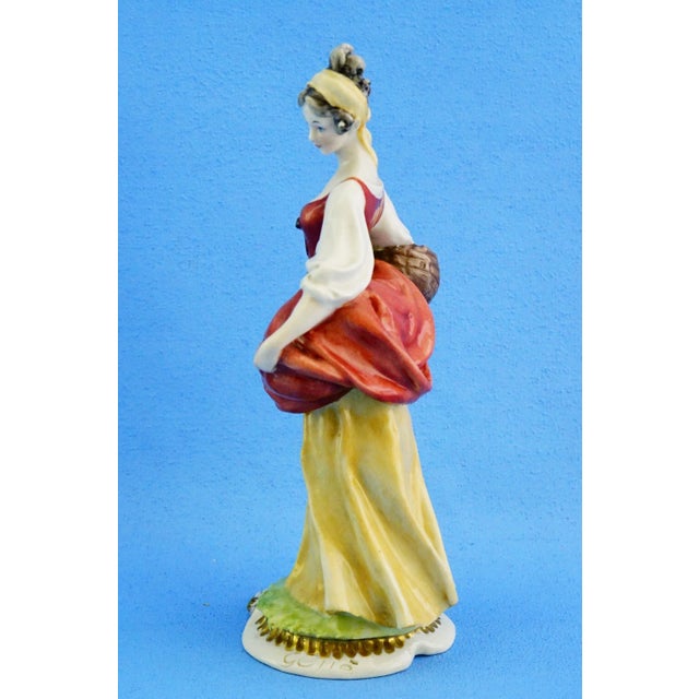 Ceramic 20th Century Porcelain Figurine by Giuseppe Cappè in the style of Capodimonte, Italy For Sale - Image 7 of 18