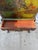 Vintage Chinoiserie Green Lacquer Cabinet With Hand Painted Asian Scenes and Ornate Carved Base For Sale - Image 9 of 12