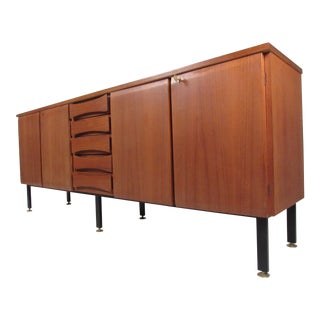 Contemporary Modern Teak Sideboard For Sale