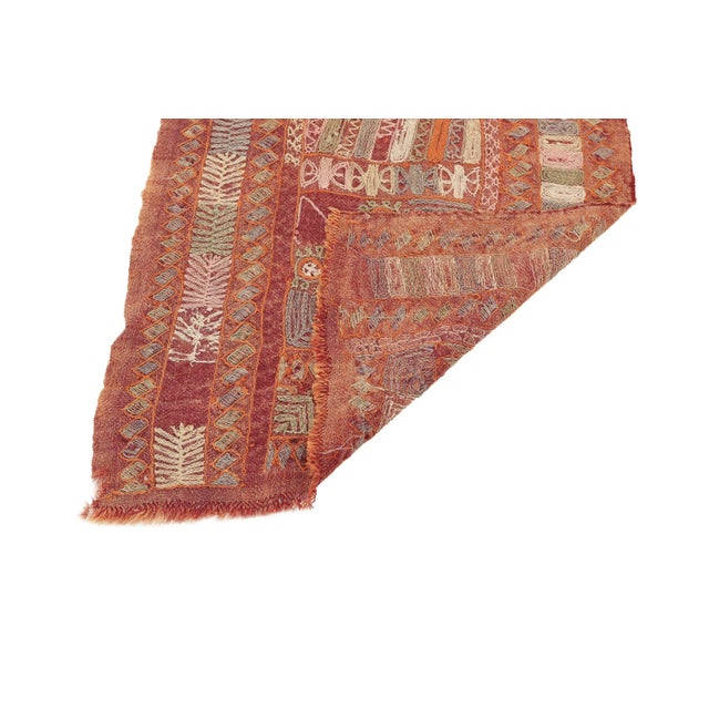 Mid 20th Century Vintage Embroidered Arabi Kilim Runner For Sale - Image 5 of 7