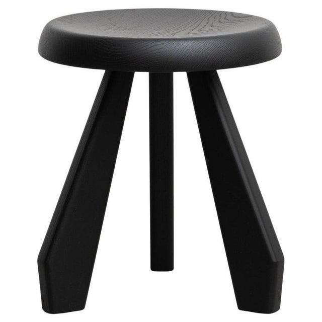Meribel Black Stool by Charlotte Perriand for Cassina For Sale - Image 12 of 12