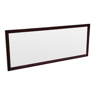 19th Century English Solid Mahogany Fireplace Hallway Mirror. For Sale