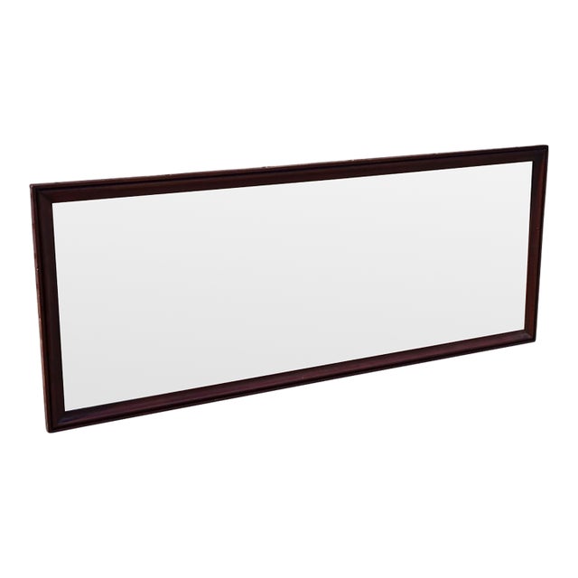 19th Century English Solid Mahogany Fireplace Hallway Mirror. For Sale