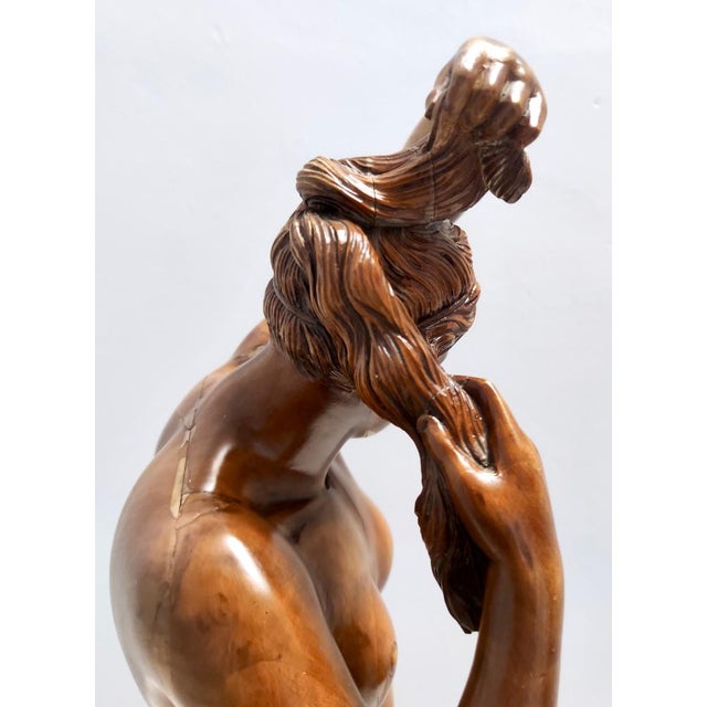 Cantù Artist, Sculpture of Nude Woman, 1960s, Walnut For Sale - Image 10 of 16