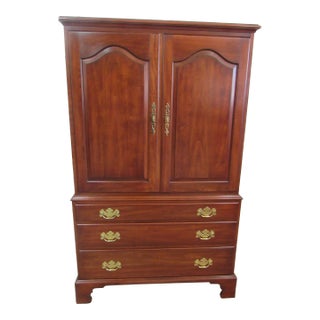 Henkel Harris Armoire Wardrobe Cherry Chest For Sale
