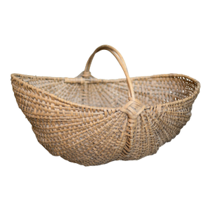 Large Early 20th Century American Splint Oak Buttocks Basket